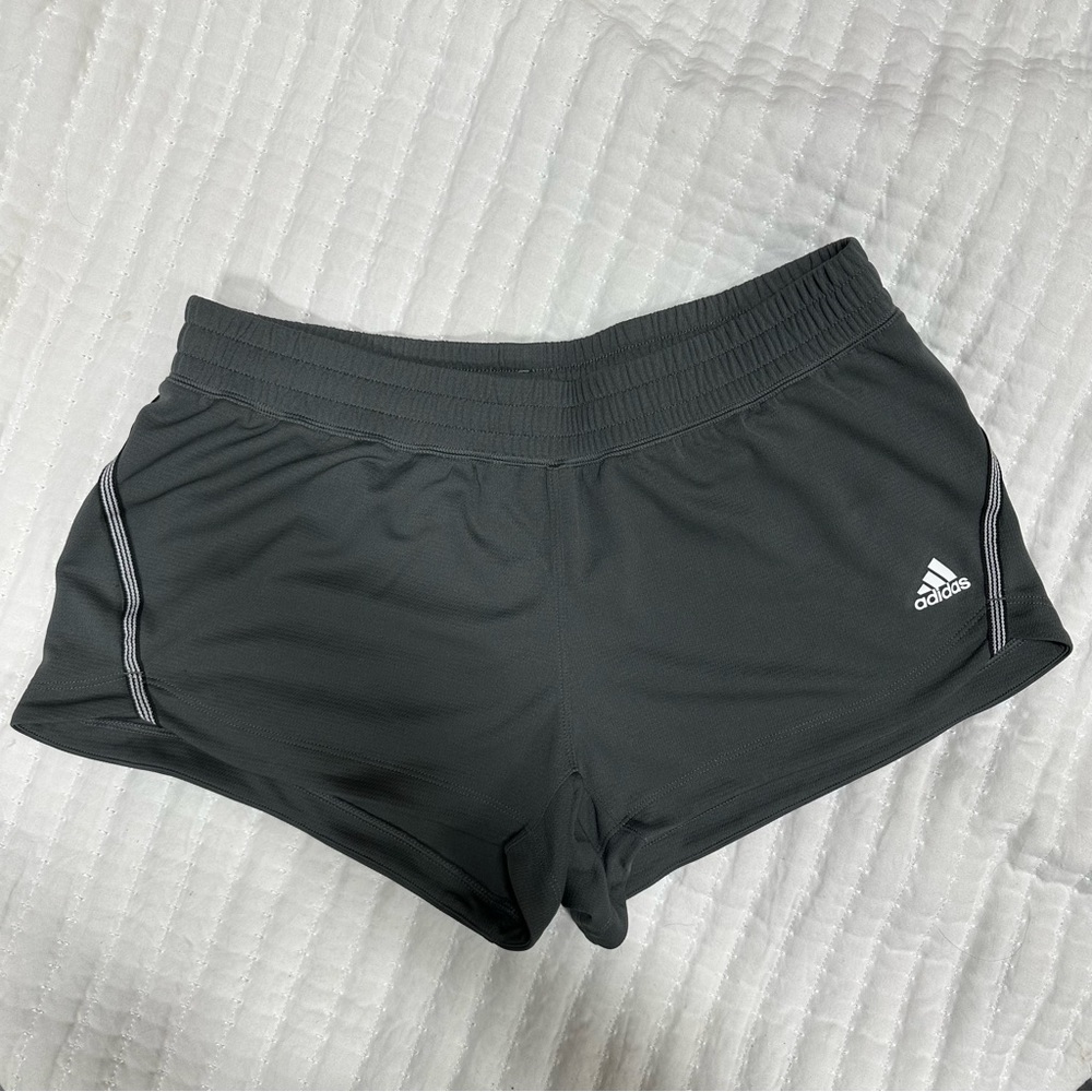 Adidas Grey Athletic Shorts Size Medium